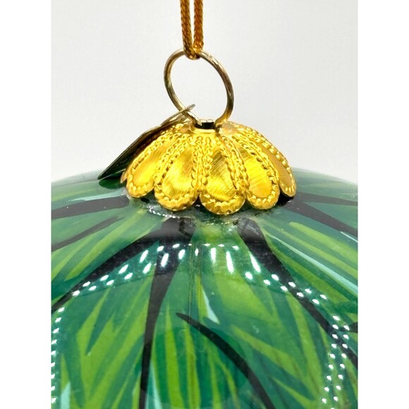 Pier 1 Imports Li Bien Glass Christmas Ornament Santa 2019‎ Hand Painted NWT Box - Picture 8 of 16